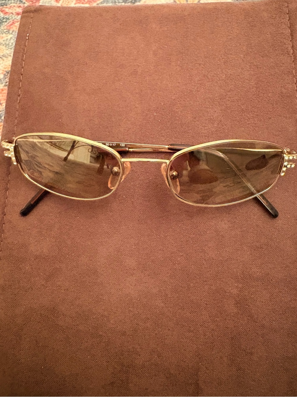 Authentic FENDI Vintage Y2K Mirrored Sunglasses
With Crystal F Accents Perfect